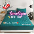 MATCOVER™: PROTECTOR PARA COLCHÓN ANTIFLUIDOS Y ACOLCHONADO + 2 FUNDAS PARA ALMOHADA GRATIS